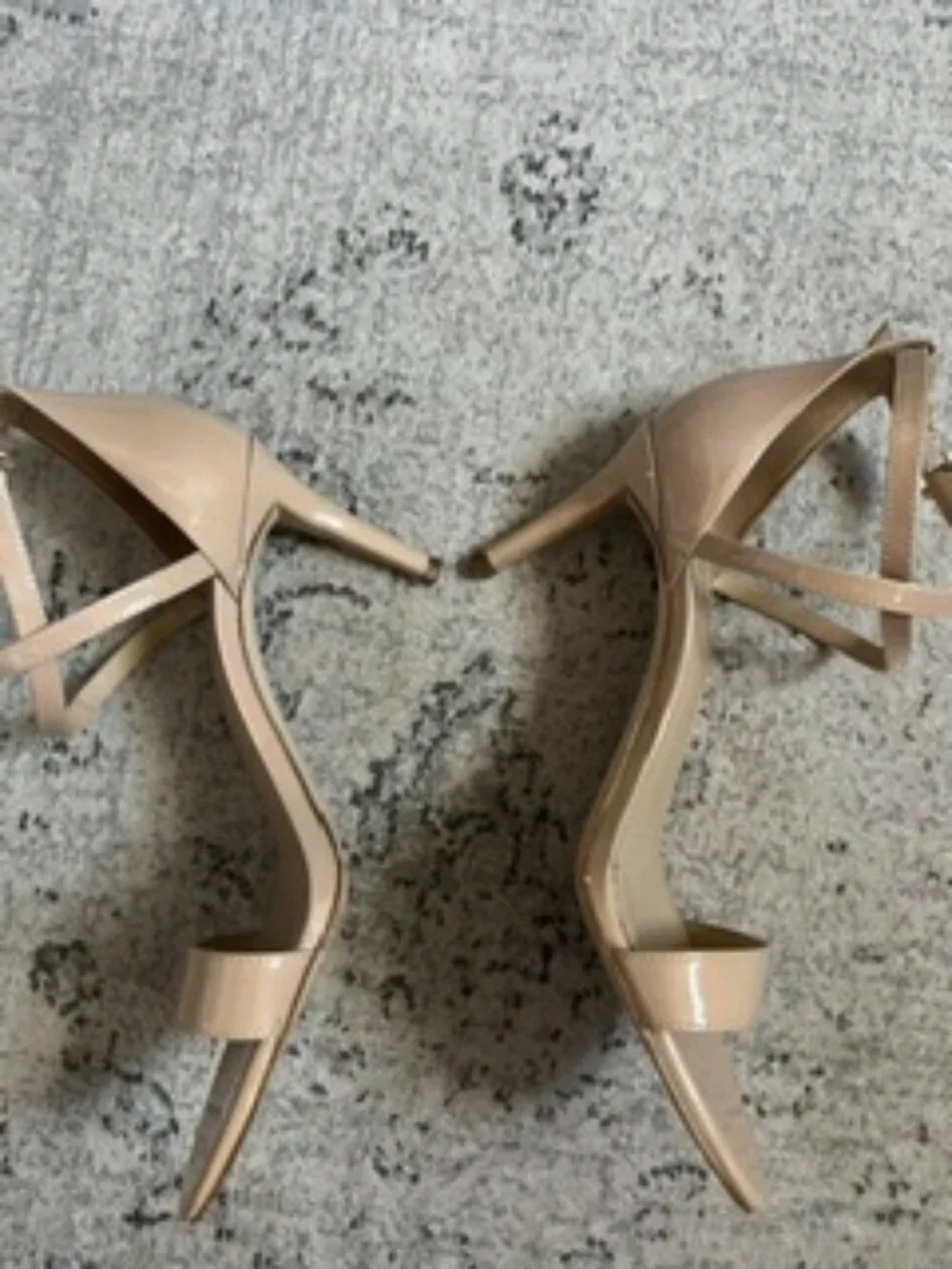 Michael Kors Nude Cross Strap Stiletto Sandals 7.5M